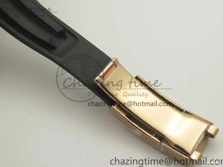 On Daytona Gold Black Super Clone Best Dial 116515 Edition 1:1 Rubber A4130 Strap Rose V2 ARF 1229